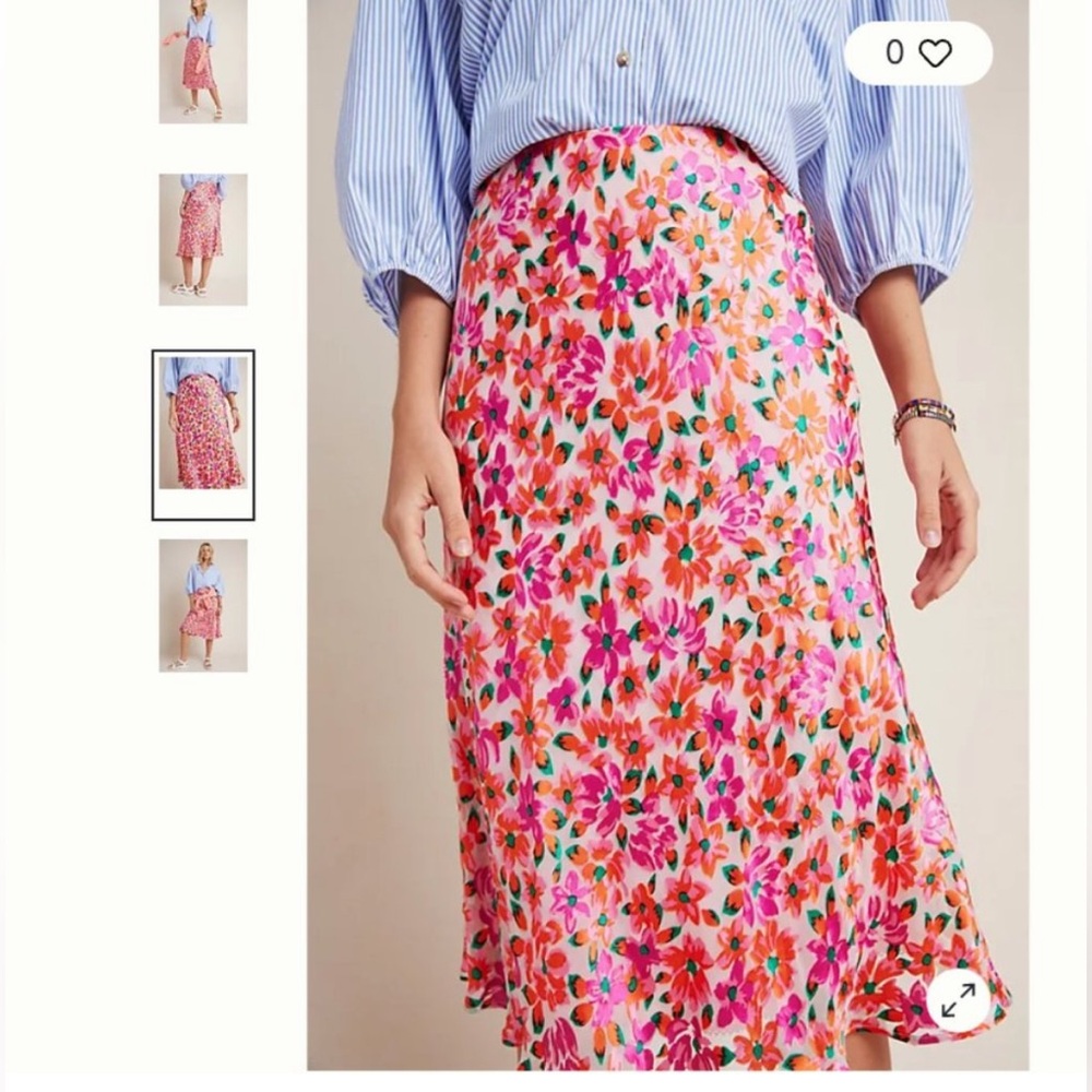 Maeve Ravenna Bias Midi Skirt